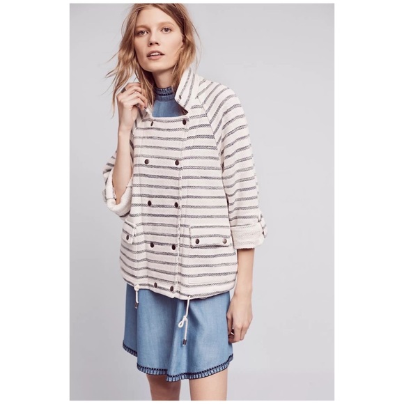 Anthro “Striped Sweater Jacket” by Dolan - Picture 8 of 16